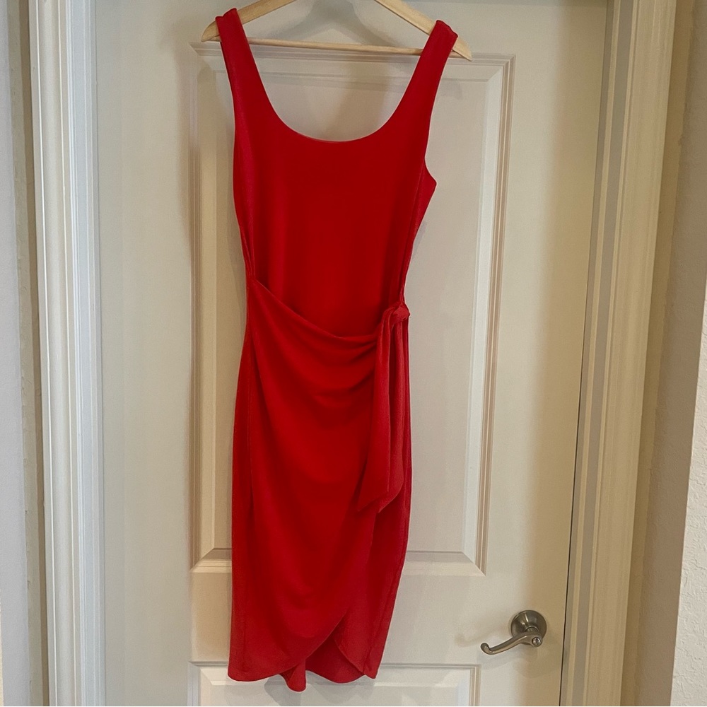 Express Square Neck Wrap Sheath Dress (Size S)
